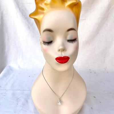 LOT 110 Manakin Head Spiked Hair Eyelashes Pierce Ears