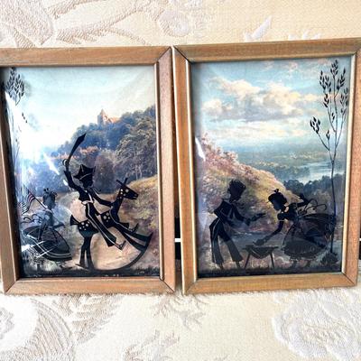 LOT 128 Collection of Frame Silhouettes Circa 1930s & 1940s