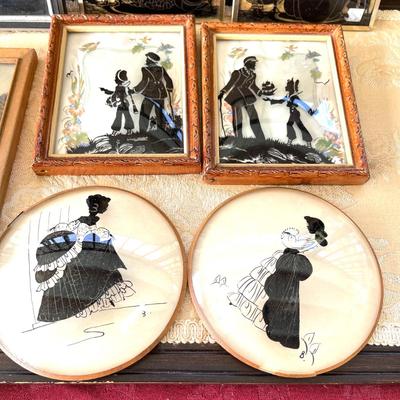 LOT 128 Collection of Frame Silhouettes Circa 1930s & 1940s