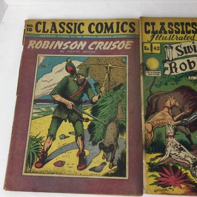 978 Vintage Classic Comics Lot 1940â€™s Jane Eyre Swiss Family Crusoe
