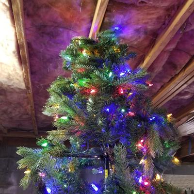 Nine Foot Multi-color Christmas Tree w/Stand  (BS-JS)