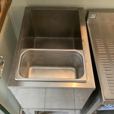 115 Stainless Steel Ice Bin With Drain (Insulated)