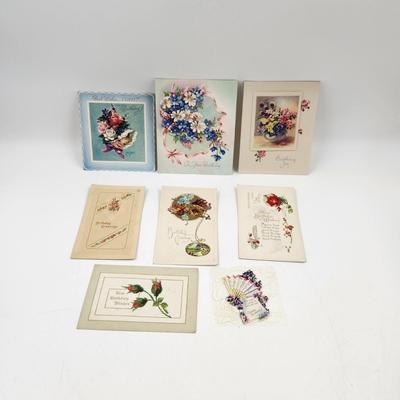 VINTAGE BIRTHDAY POST CARDS & CARDS