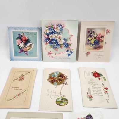 VINTAGE BIRTHDAY POST CARDS & CARDS