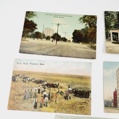 VINTAGE TOPEKA KANSAS POSTCARD BUNDLE