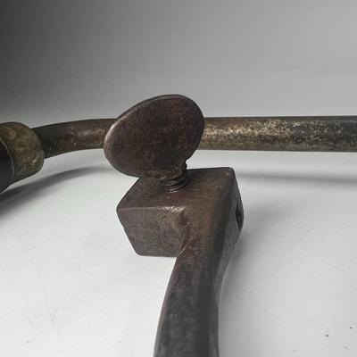 Antique 19th Century Coachmakers Brace & Brace Museum Tool Pieces