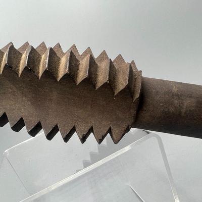 Antique Late 19th Century All Metal Screw Tap Tool Museum Piece