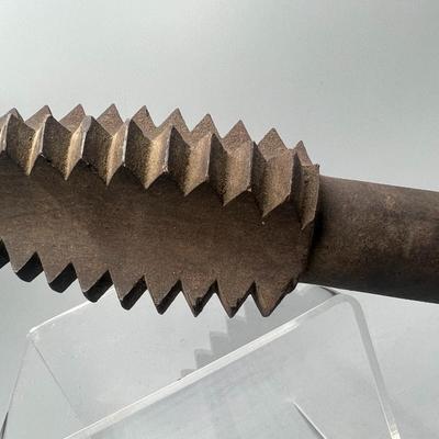 Antique Late 19th Century All Metal Screw Tap Tool Museum Piece