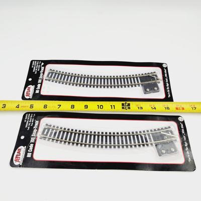 2 - ATLAS HO CODE 100 SNAP TRACK 18" RADIUS TERMINAL SECTION