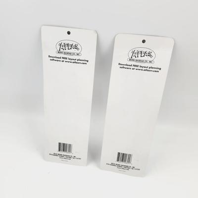 2 - ATLAS HO CODE 100 SNAP TRACK 18" RADIUS TERMINAL SECTION