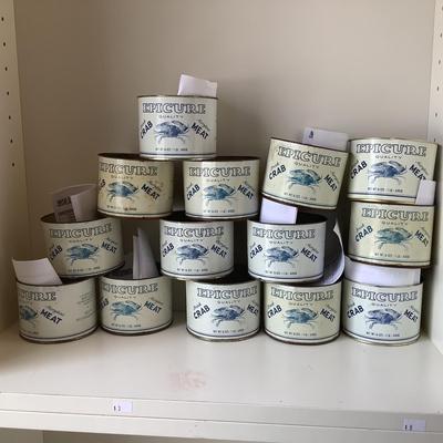 150 Lot of Small Crab Meat Tin Cans