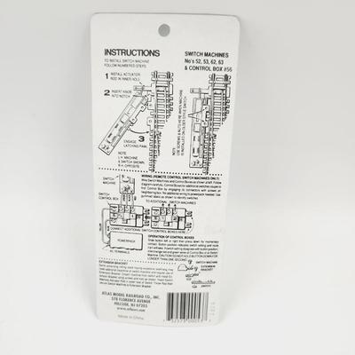 ATLAS HO CODE 100 TRACK RIGHT REMOTE SWITCH MACHINE #53