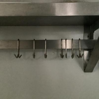 158 Two SANI-SAFE Stainless Steel Wall Shelves
