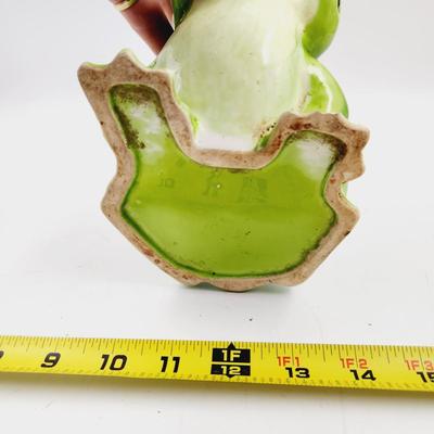 VINTAGE CERAMIC BIG EYE FROG PLANTER