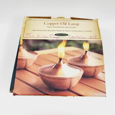 COPPER OUTDOOR OIL LAMP