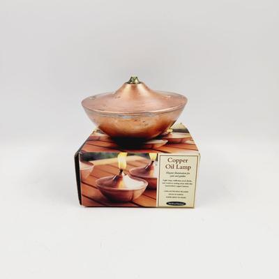 COPPER OUTDOOR OIL LAMP