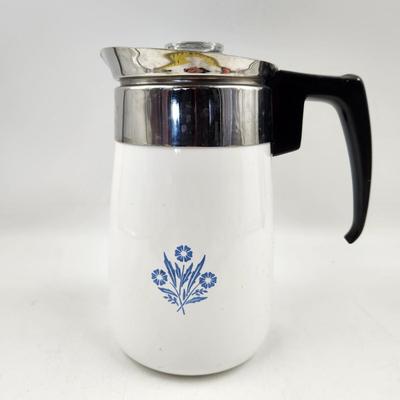 CORELLE BLUE CORN FLOWER 6 CUP HOT BEVERAGE CONTAINER