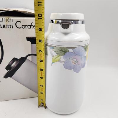 1 LITER FLOWERED INSULATED BEVERAGE CARAFE