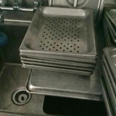 165 Lot of Various Sizes Stainless Steel Steam Table Pans