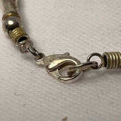 SILVER TONE SEGMENT BRACELET