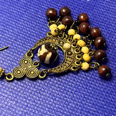 â€œGRAZIANOâ€ DANGLE BEADED EARRINGS