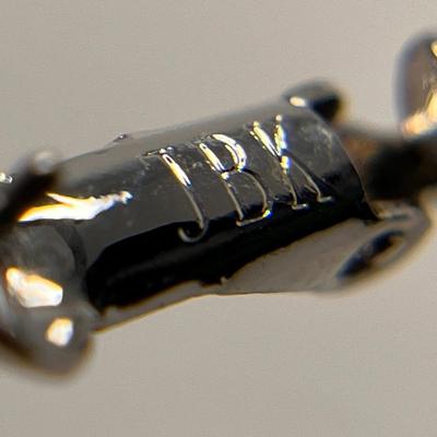 SILVER TONE â€œJBKâ€ HOOP EARRINGS