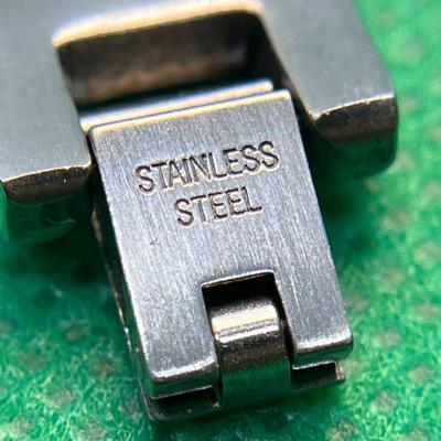 HIGH QUALITY STAINLESS BLACK GLASS BRACELET