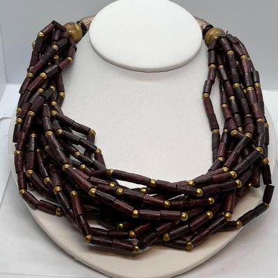 FABULOUS AFRICAN BUSHMAN MOTIF NECKLACE