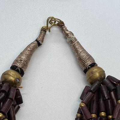 FABULOUS AFRICAN BUSHMAN MOTIF NECKLACE