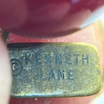 â€œKENNETH LANEâ€ LARGE AMBER BEADS NECKLACE