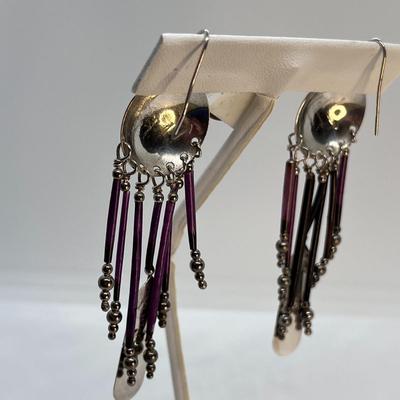 ARTISAN SIGNED SOUTHWEST STYLE EARRINGS