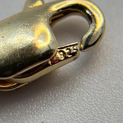 STERLING 925 GOLD OVERLAY CZ? BRACELET