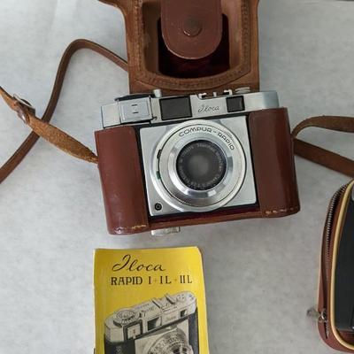 Vintage Iloca Camera and 6x18 Ultra Compact Monocular