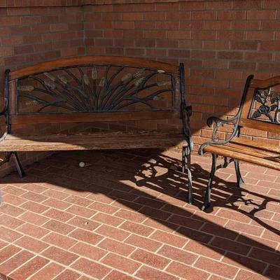 Garden Bench Set