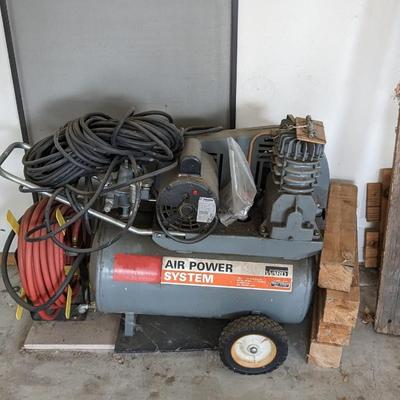 Montgomery Ward Air Compressor and Extras