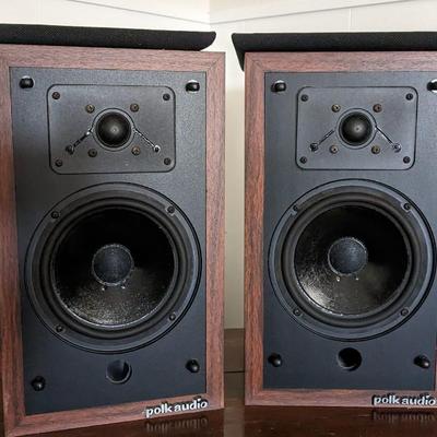Vintage Polk Audio Model 4 2-Way Tube Speakers