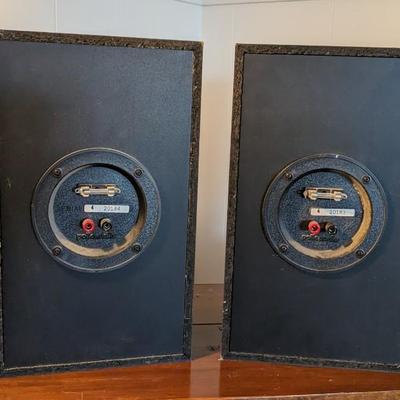 Vintage Polk Audio Model 4 2-Way Tube Speakers