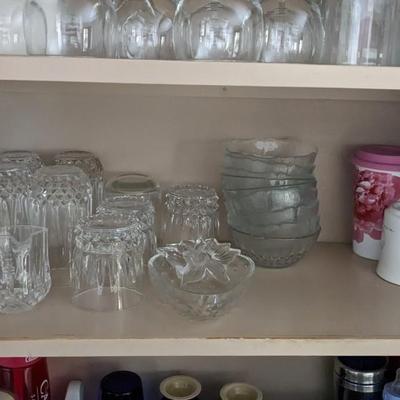 Contents of Upper Kitchen Cabinets