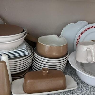 Contents of Upper Kitchen Cabinets
