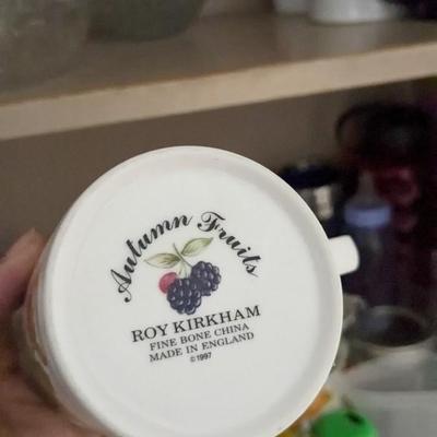 Contents of Upper Kitchen Cabinets