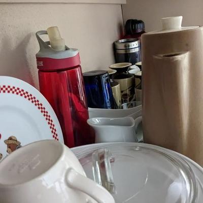 Contents of Upper Kitchen Cabinets