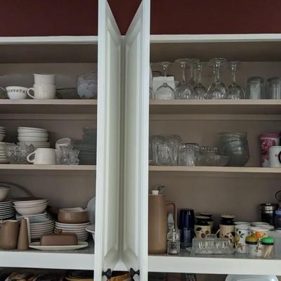 Contents of Upper Kitchen Cabinets