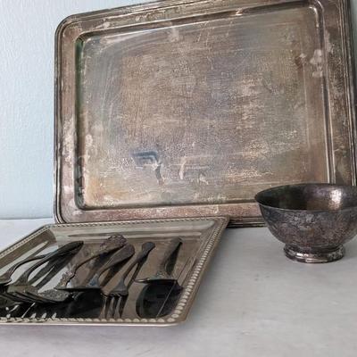 Lead Crystal and Silverplate Service 