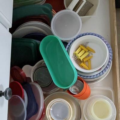 Contents of Lower N Kitchen Cabinets