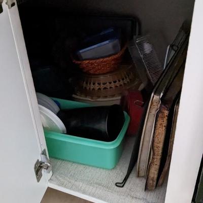 Contents of Lower N Kitchen Cabinets