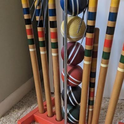 Wood Croquet Set