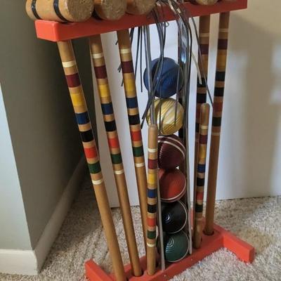Wood Croquet Set