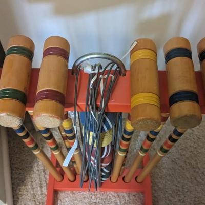 Wood Croquet Set