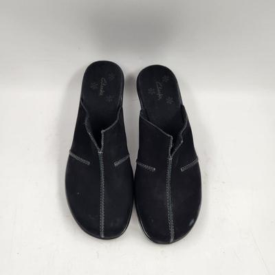 CLARK LEATHER SUEDE 8M SLIP ON SHOES