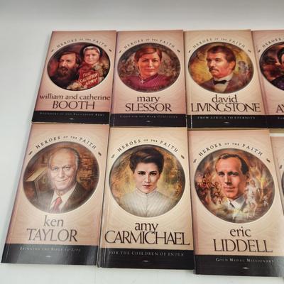 9 - HEROS OF FAITH PAPERBACK BOOKS COLLECTION